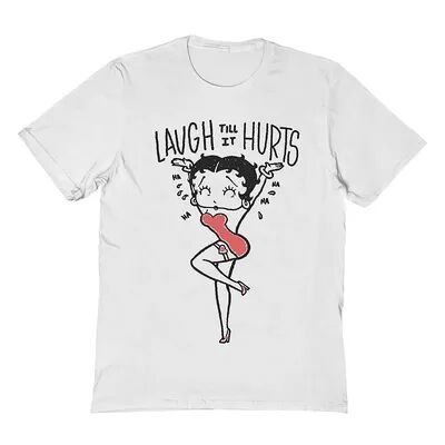 Licensed Character Men's Betty Boop T-Shirt, Size: Medium, White