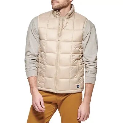 Dockers Men's Dockers Box Quilted Vest, Size: XL, Beig/Green