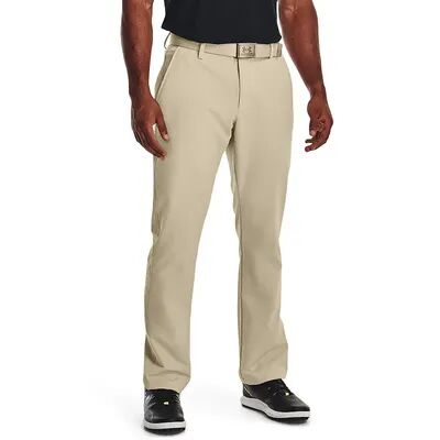 Under Armour Men's Under Armour Tech Moisture-Wicking Golf Pants, Size: 34 X 32, Beige
