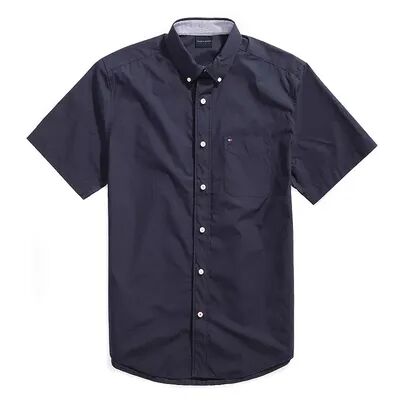Tommy Hilfiger Men's Tommy Hilfiger Adaptive Maxwell Classic-Fit Shirt, Size: Medium, Blue