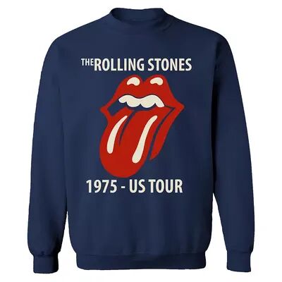 Licensed Character Men's Rolling Stones Tongue 75 Tour Sweatshirt, Size: XXL, Blue