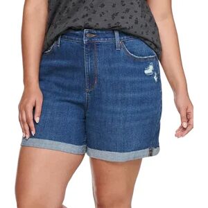 Sonoma Goods For Life Plus Size Sonoma Goods For Life Premium High-Waist Denim Shorts, Women's, Size: 28 W, Blue