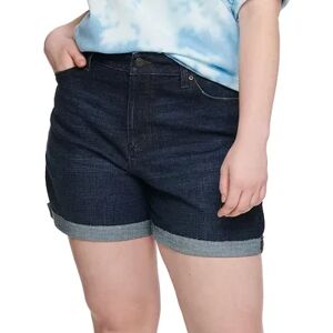 Sonoma Goods For Life Plus Size Sonoma Goods For Life Premium High-Waist Denim Shorts, Women's, Size: 26 W, Dark Blue