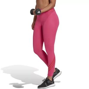 adidas Women's adidas Techfit 3 Stripes High-Waisted 7/8 Leggings, Size: Large, Brt Pink