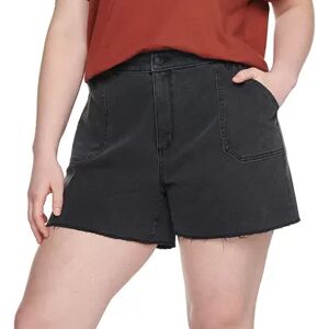 Sonoma Goods For Life Plus Size Sonoma Goods For Life Premium High-Waist Denim Shorts, Women's, Size: 20 W, Dark Grey