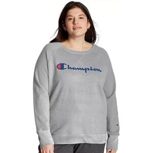 Champion Plus Size Champion Powerblend Graphic Fleece Sweatshirt, Women's, Size: 3XL, Dark Grey