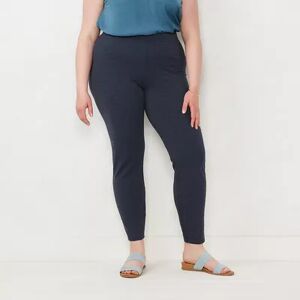 LC Lauren Conrad Plus Size LC Lauren Conrad Mid-Rise Leggings, Women's, Size: 3XL, Blue