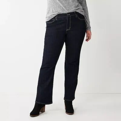 Sonoma Goods For Life Plus Size Sonoma Goods For Life Premium Bootcut Jeans, Women's, Size: 22W Short, Dark Blue