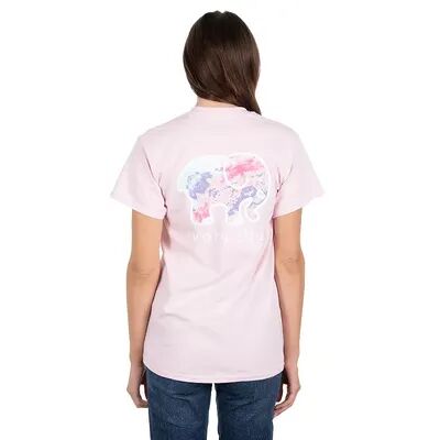 IVORY ELLA Juniors' IVORY ELLA Candy Sky T-Shirt, Girl's, Size: XL, Light Pink
