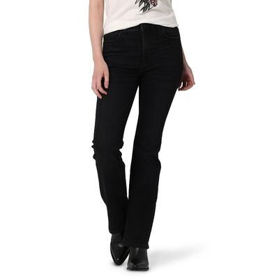 Wrangler Women's Wrangler High-Rise Bootcut Jeans, Size: 10X32, Black