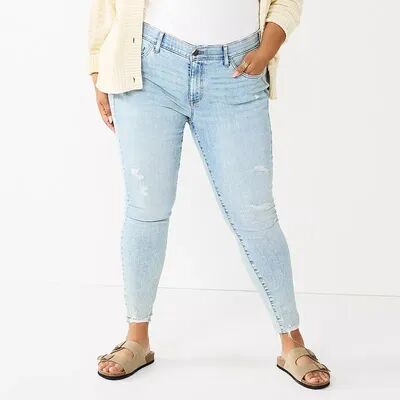 Sonoma Goods For Life Plus Size Sonoma Goods For Life Premium Mid-Rise Skinny Jeans, Women's, Size: 22W Short, Blue