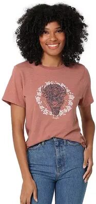 Wrangler Women's Wrangler Graphic Tee, Size: Large, Med Pink