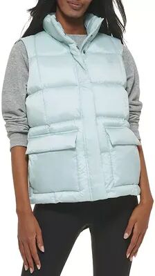 Levi's Women's Levi's Box Quilted Puffer Vest, Size: XL, Turquoise/Blue