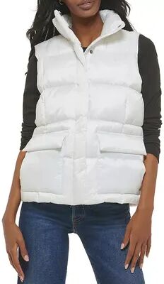 Levi's Women's Levi's Box Quilted Puffer Vest, Size: XL, White