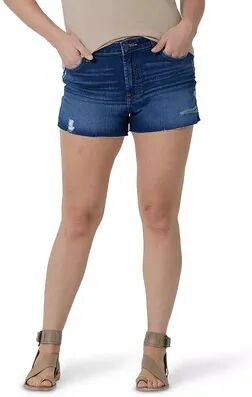 Wrangler Women's Wrangler High-Rise Vintage Cutoff Jean Shorts, Size: 2 - Regular, Dark Blue