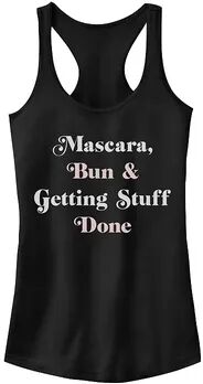 Unbranded Juniors' Mascara Bun & Getting Stuff Done Tank, Girl's, Size: Large, Black