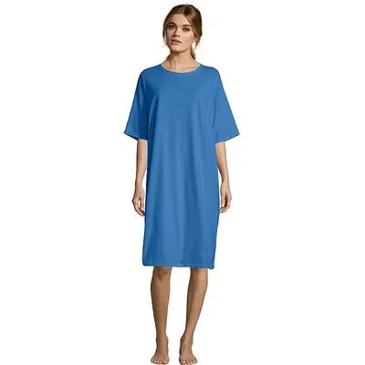 Hanes Women's Hanes Wear-Around Lounge Shirt, Blue