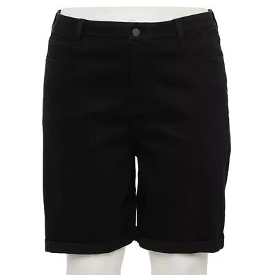 Nine West Plus Size Nine West Slimming Pocket Bermuda Shorts, Women's, Size: 18 W, Black