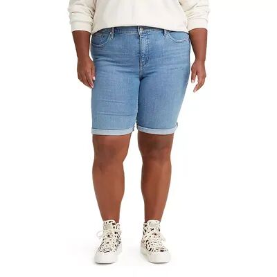 Levi's Plus Size Levi's Shaping Bermuda Shorts, Women's, Size: 18 W, Med Blue