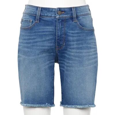Nine West Petite Nine West Slimming Bermuda Jean Shorts, Women's, Size: 18 Petite, Blue