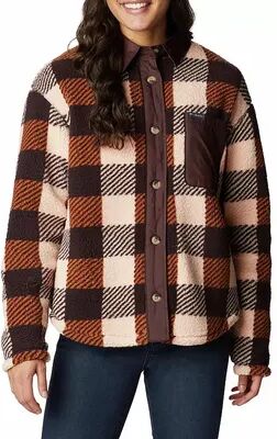 Columbia Women's Columbia West Bend Sherpa Shirt Jacket, Size: XL, Orange