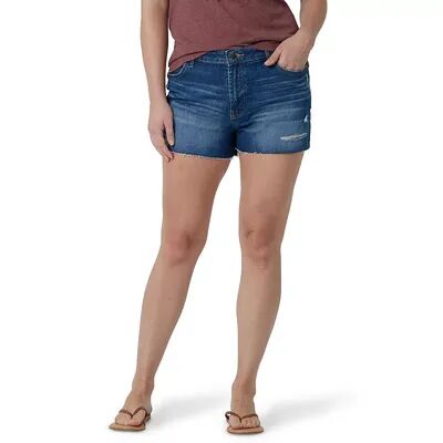 Wrangler Women's Wrangler High-Rise Vintage Cutoff Jean Shorts, Size: 4 - Regular, Med Blue