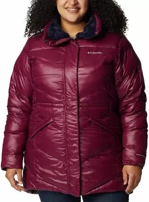 Columbia Plus Size Columbia PEAK TO PARK II Faux-Fur Hood Insulated Jacket, Women's, Size: 2XL, Med Red