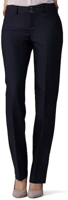 Lee Women's Lee Secretly Shapes Straight-Leg Pants, Size: 14 T/Large, Black