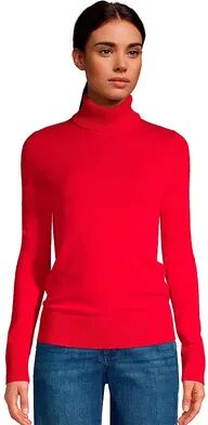 Lands' End Petite Lands' End Cashmere Turtleneck Sweater, Women's, Size: Small Petite, Red