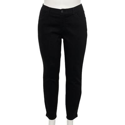 Sonoma Goods For Life Plus Size Sonoma Goods For Life Premium Mid-Rise Skinny Jeans, Women's, Size: 22W Short, Black