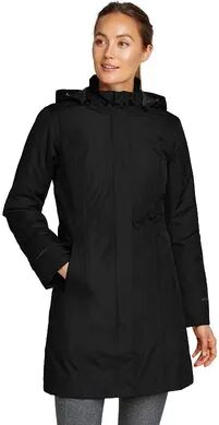 Eddie Bauer Women's Eddie Bauer Girl On The Go Insulated Trench Coat, Size: Small, Black