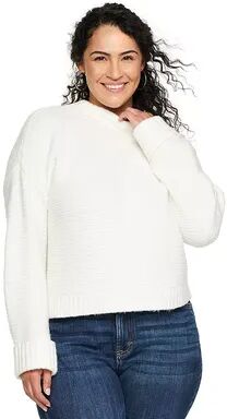 Sonoma Goods For Life Plus Size Sonoma Goods For Life x Lauren Lane Mockneck Sweater, Women's, Size: 3XL, White