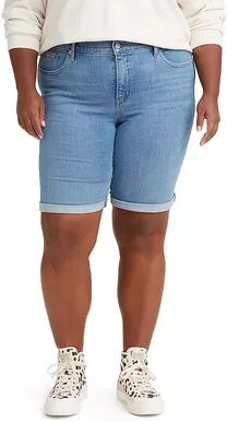 Levi's Plus Size Levi's Shaping Bermuda Shorts, Women's, Size: 20 W, Med Blue