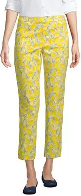 Lands' End Petite Lands' End Pull-On Chino Crop Pants, Women's, Size: 16 Petite, Drk Yellow