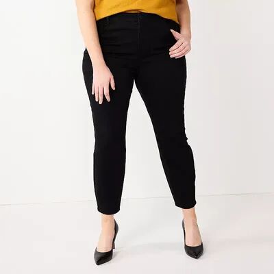 Nine West Plus Size Nine West Slimming Skinny Jeans, Women's, Size: 18W T/Large, Black