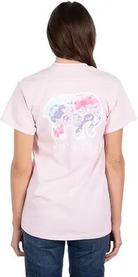 IVORY ELLA Juniors' IVORY ELLA Candy Sky T-Shirt, Girl's, Size: Medium, Light Pink