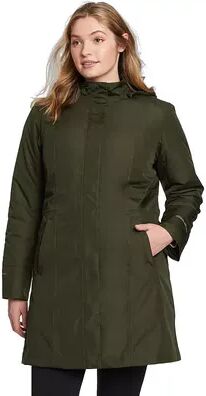 Eddie Bauer Women's Eddie Bauer Girl On The Go Insulated Trench Coat, Size: Small, Dark Green