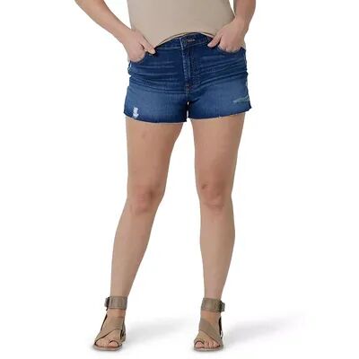 Wrangler Women's Wrangler High-Rise Vintage Cutoff Jean Shorts, Size: 12 Regular, Dark Blue