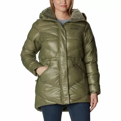Columbia Women's Columbia Peak To Park II Faux-Fur Hood Insulated Jacket, Size: Medium, Green