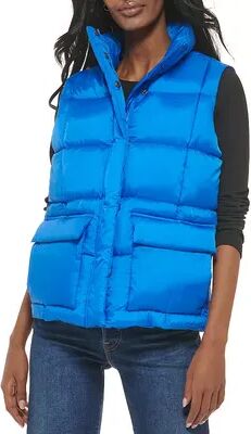 Levi's Women's Levi's Box Quilted Puffer Vest, Size: XL, Med Blue