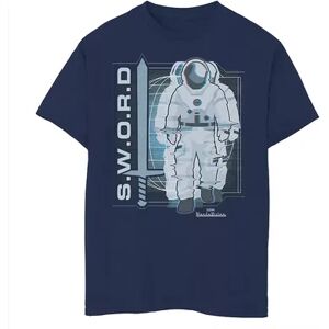 Marvel Boys 8-20 Marvel WandaVision Space Suit S.W.O.R.D. Logo Graphic Tee, Boy's, Size: Small, Blue