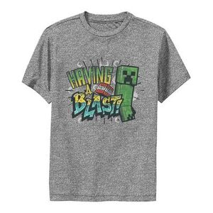 Minecraft Boys 8-20 Minecraft Creeper Having A Blast Explosion Graphic Tee, Boy's, Size: XL, Dark Grey