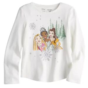 Disney Princesses Girls 4-12 Shirttail Tee by Jumping Beans , Girl's, Size: 7, White