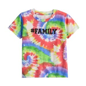 Celebrate Together Toddler Boy Celebrate Together Tie Dye Family Pride Graphic Tee, Toddler Boy's, Size: 5T, White