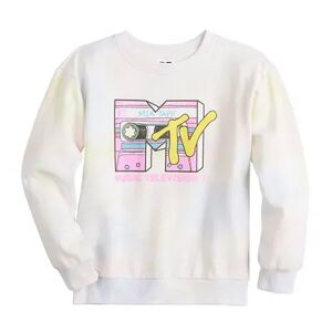 Licensed Character Girls 7-16 MTV Mix Tape Fleece Crew, Girl's, Size: Large (10/12)