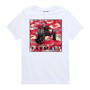 Licensed Character Boys 8-20 Case IH Camo Farmall Tractor Graphic Tee, Boy's, Size: Large, White