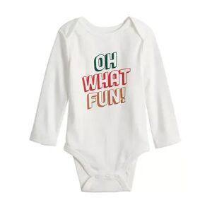 Jumping Beans Baby Jumping Beans Holiday Long-Sleeve Bodysuit, Infant Girl's, Size: 3 Months, Black