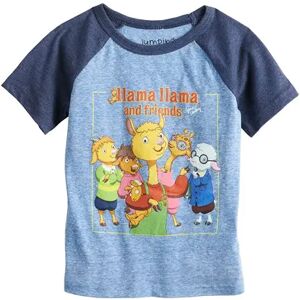 Jumping Beans Toddler Boy Jumping Beans Llama Llama Friends Raglan Graphic Tee, Toddler Boy's, Size: 2T, Light Blue