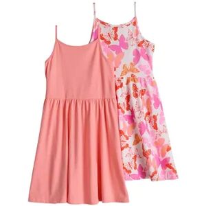 Jumping Beans Toddler Girl Jumping Beans 2-Pack Spaghetti Strap Tank Dresses, Toddler Girl's, Size: 2T, White