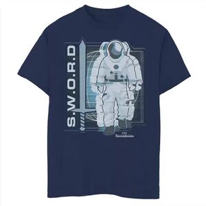 Marvel Boys 8-20 Marvel WandaVision Space Suit S.W.O.R.D. Logo Graphic Tee, Boy's, Size: Large, Blue